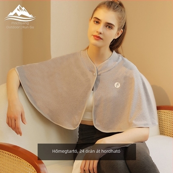 Postpartum női sál a vállak és nyak melegítésére - Aerogel anyag, warp knitting, Leisure wind, közepes hosszúság