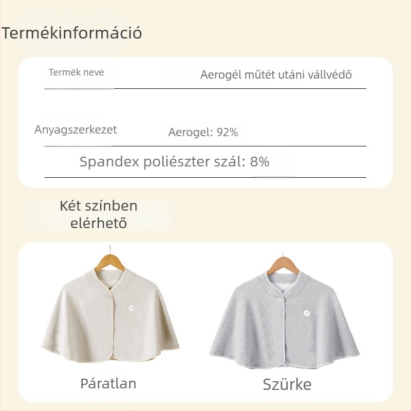 Postpartum női sál a vállak és nyak melegítésére - Aerogel anyag, warp knitting, Leisure wind, közepes hosszúság