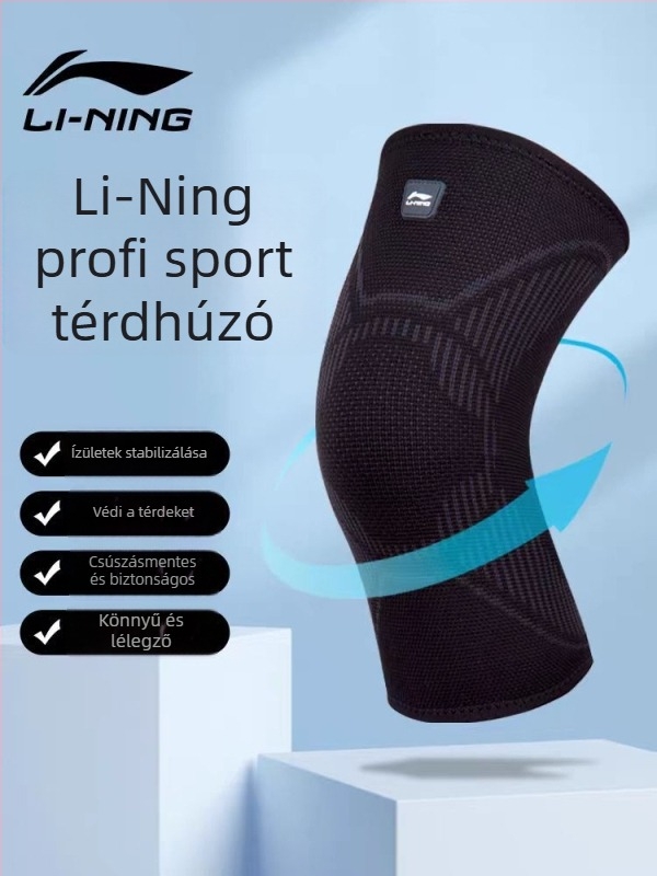 Li-Ning térdvédő férfiaknak és nőknek, meniszkusz védelem kosárlabdához és futáshoz, egyes csomagolás, XL méret, 851-1