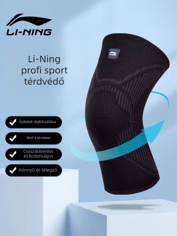 Li-Ning térdvédő férfiaknak és nőknek, meniszkusz védelem kosárlabdához és futáshoz, egyes csomagolás, XL méret, 851-1