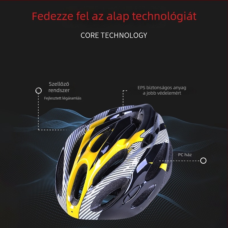 Hegyi kerékpáros sisak, uniszex, EPS+PC, Star road, felnőtteknek