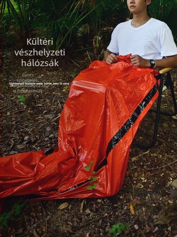 Elsősegélyes hálózsák – PE bélés, PE anyag, borítékos kialakítás, 128 g, felnőtteknek