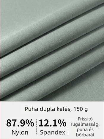 Jóga felső rövid ujjú, lélegző, gyorsan száradó anyag, Cloud Sense Pro szövet, 87,9% nylon, 12,1% spandex, karcsú szabás