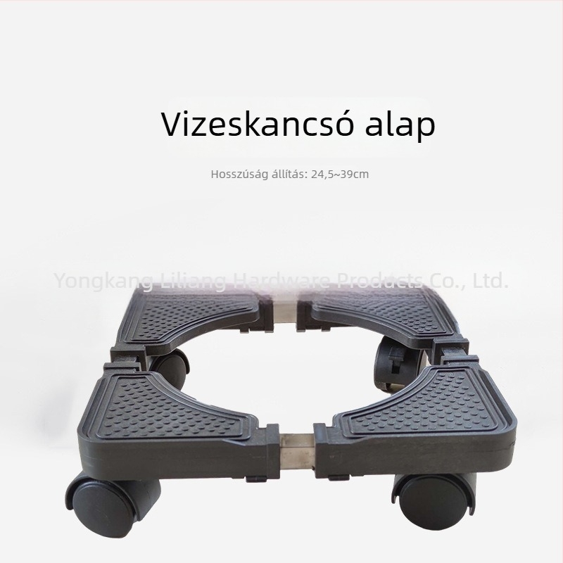 Műanyag 1-szintes tárolóállvány — mozgatható, forgatható, bővíthető, fúrásmentes, fürdőszobai használatra