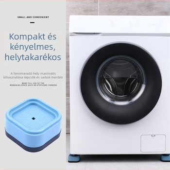 Mosógéphez univerzális csúszásmentes alap – állítható, mozgatható, műanyag alap, telepítés nélkül, 100% új anyag