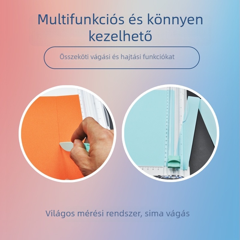 A4 papírvágó, csúszó típus, modell 861, ABS anyag, vágóeszköz
