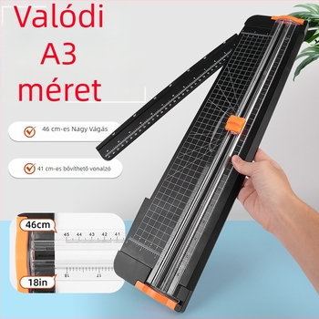 ZEQUAN papírvágó, műanyag, csúszó vágó típus, modell A3+