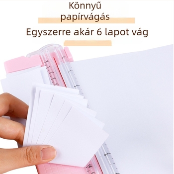 Csúsztatós papírvágó, kompakt kivitel, ABS anyag, modell 857A5, maximális vágási méret A4