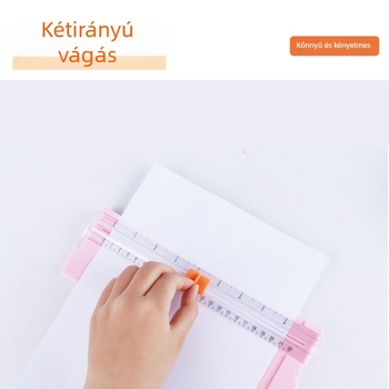 Csúsztatós papírvágó, kompakt kivitel, ABS anyag, modell 857A5, maximális vágási méret A4