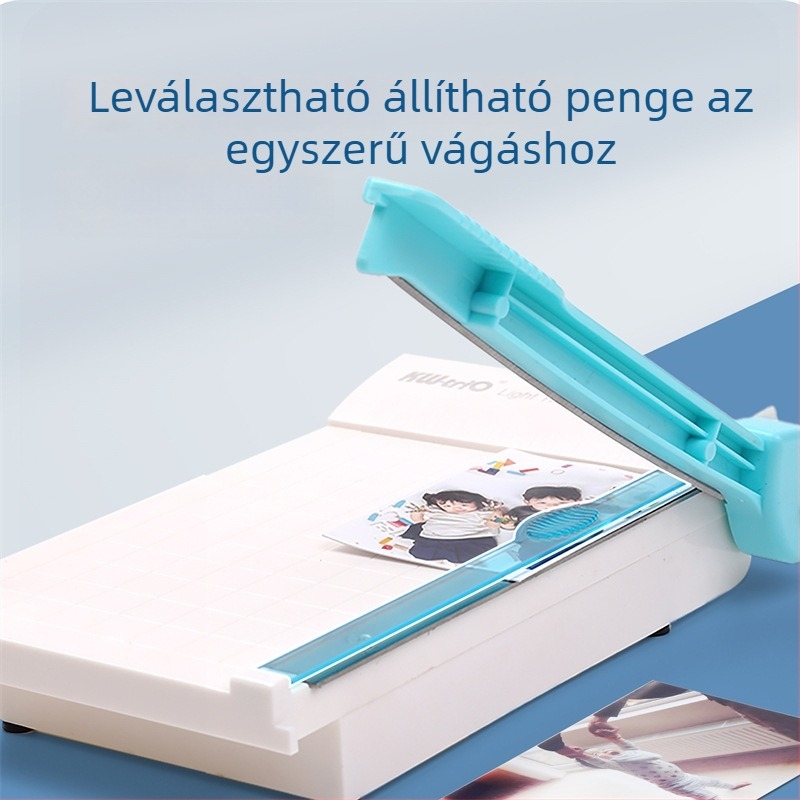 Mini papírvágó és fotóvágó - Modell 13931, Kw-trio/Kedeyou, műanyag