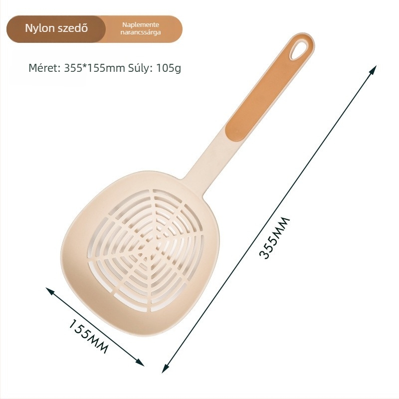 Konyhai kanál Nylon+PP anyaggal, csúszásmentes és hőálló, nyél PP