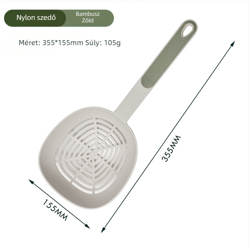 Konyhai kanál Nylon+PP anyaggal, csúszásmentes és hőálló, nyél PP