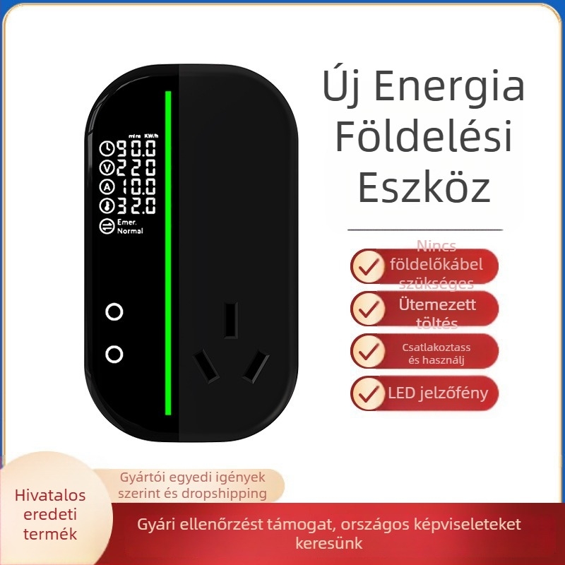 Töltéshez földelő csatlakozóaljzat, 10–16A, 220V, 3.5kW – Típus: vezetékes aljzat
