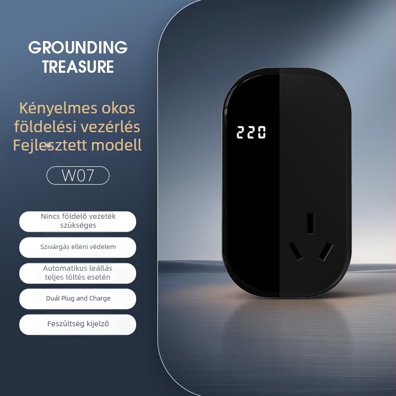 Töltéshez földelő csatlakozóaljzat, 10–16A, 220V, 3.5kW – Típus: vezetékes aljzat