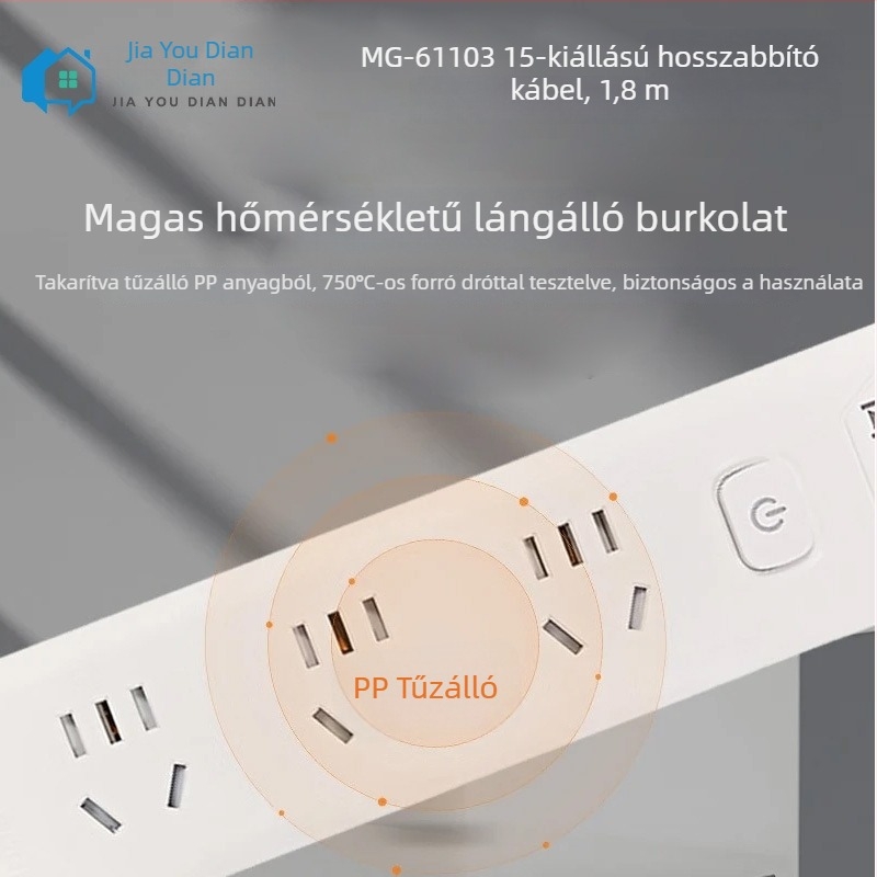 Mo Gong Kábelcsatlakozóaljzat 15 lyukkal, oxigénmentes réz maggal, 10 A, 250 V AC