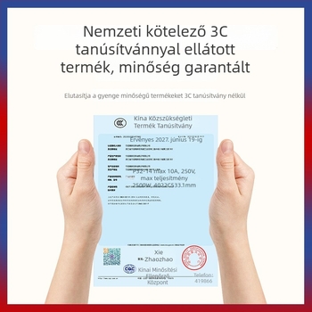 Pucai vezeték nélküli távirányítós aljzat, 220V, 10A, 2500W, biztonsági védelemmel