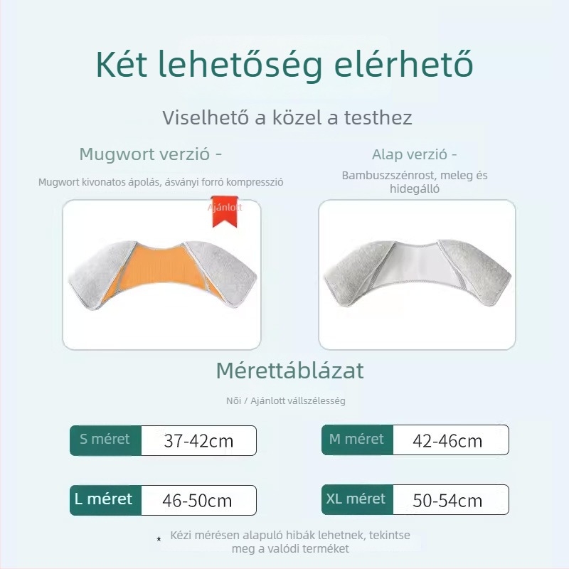 Váll- és nyakmelegítő önmelegítő mellény, infravörös melegítés, pamutfonal, nyakfedés, magáncímkére kész