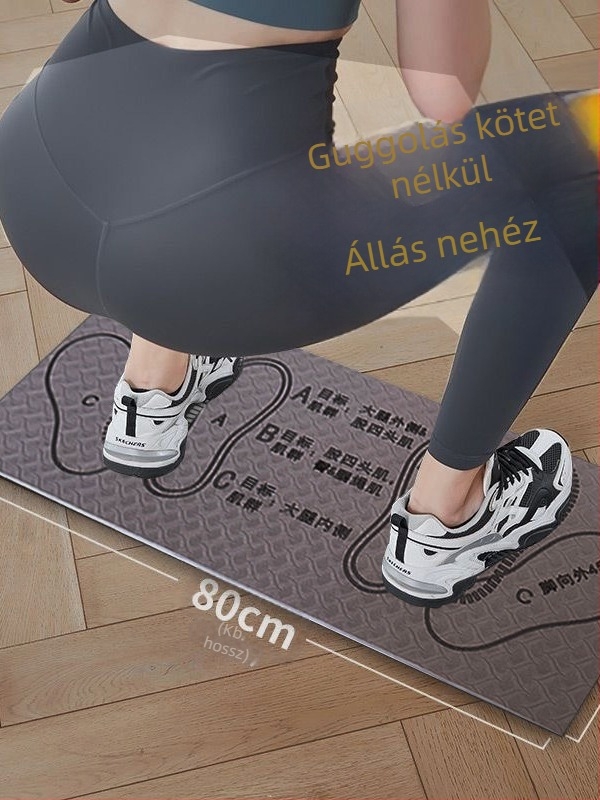 Guggolás matrac kezdőknek - TPE, 6 mm, otthoni fitnesz jóga matrac, testreszabható