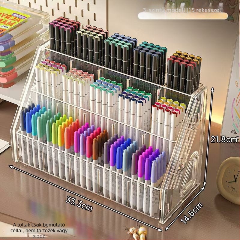 Xiyu 001 műanyag injekciósan formázott tolltartó-irodai rendező 3-5 réteges rekeszekkel