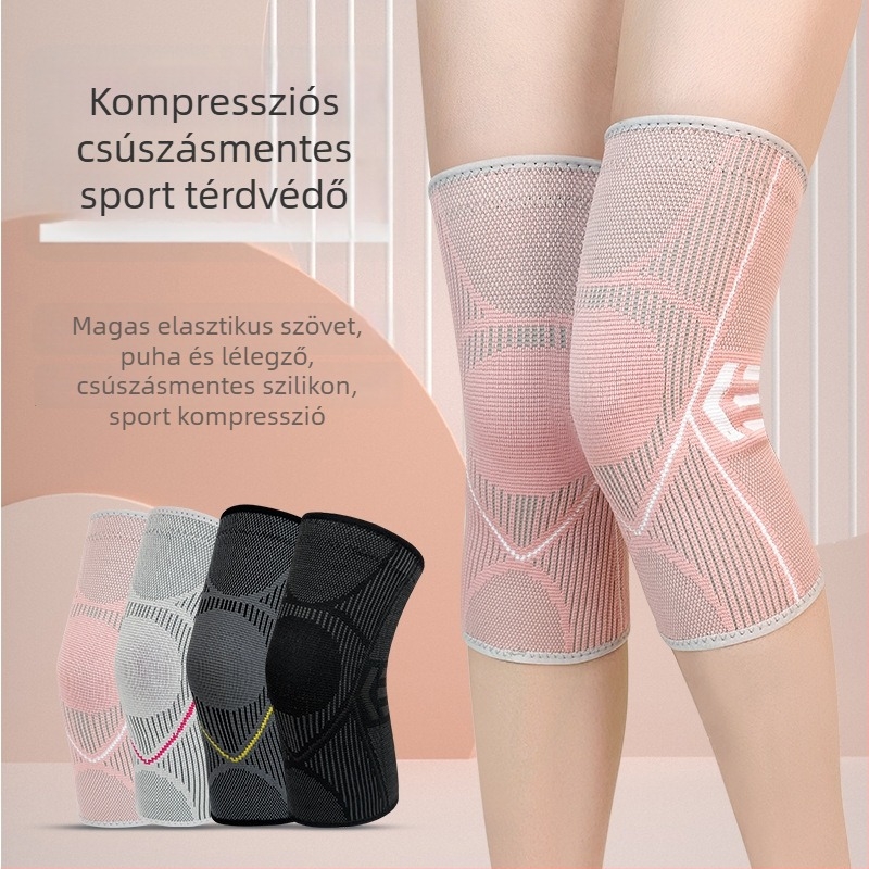 Térdvédők sporthoz - Nailon, Nagy rugalmasság, Csúszásmentes, Légáteresztő, Izzadságot felszívó