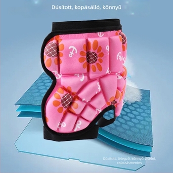 Gyerekeknek roller skating csípővédők – szivacs anyag, modell tb-0828, csuklóvédelem