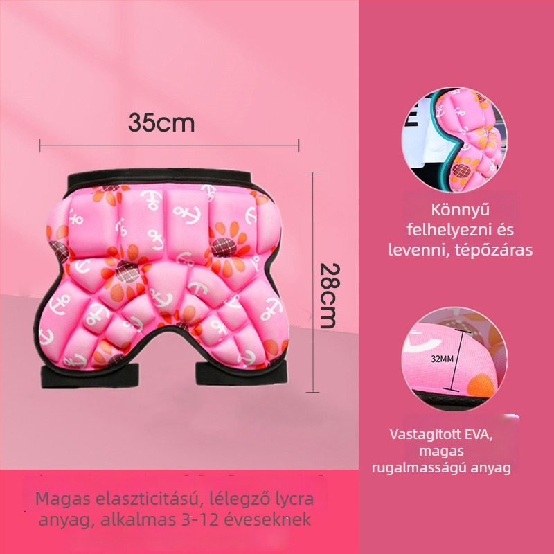 Gyerekeknek roller skating csípővédők – szivacs anyag, modell tb-0828, csuklóvédelem