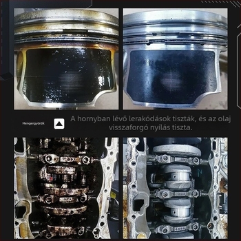Motorjavító adalék, modell xys-001, módosított polieteraminnal, pistontok gyűrűin tapadó karbonlerakódások tisztítója, öt év szavatossági idő