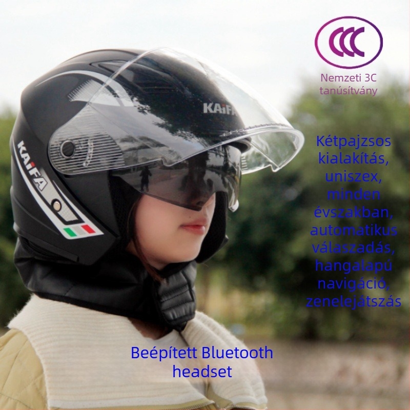 Elektromos autó sisak, ABS, 3/4 stílus, 3C tanúsítvány, univerzális minden évszakhoz