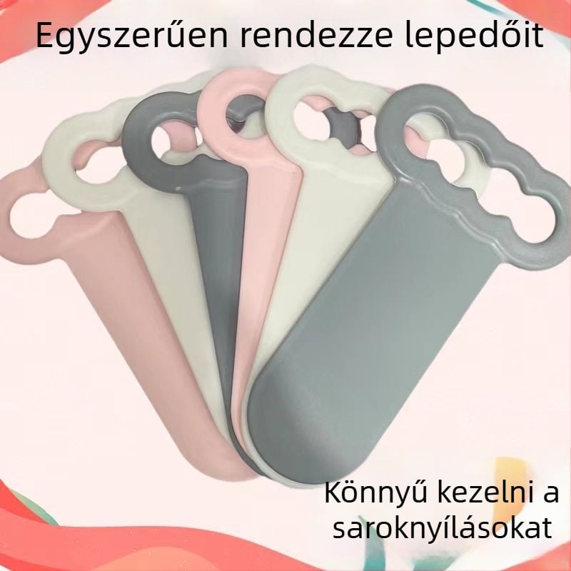Ágybeli és lepedő szervező – emelő és rögzítő csúszásmentes eszköz, műanyag, kreatív stílus, Jihai Extended Organizer, 2024 kiadás