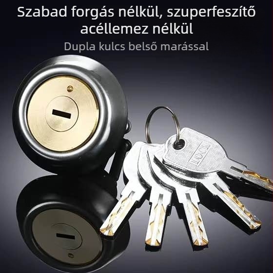 Réz ajtózár, golyó típusú zár, modell 9219, Amerikai stílus