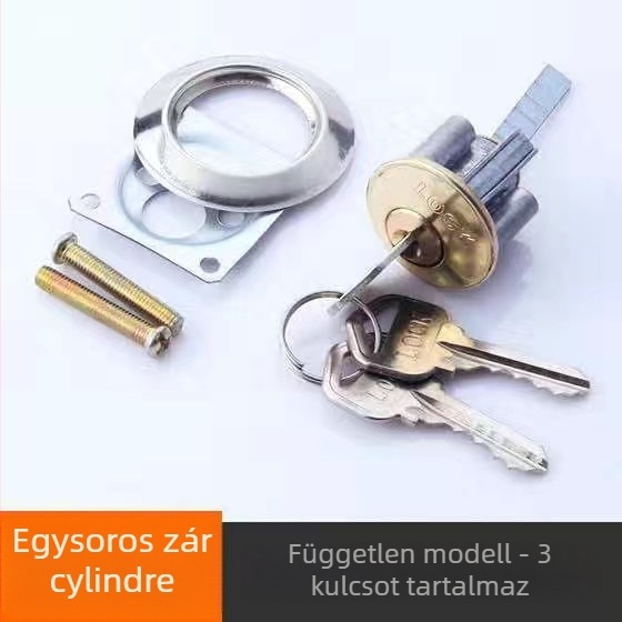 Réz ajtózár, golyó típusú zár, modell 9219, Amerikai stílus