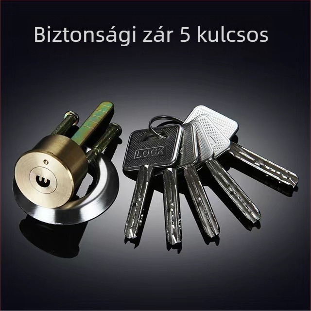 Réz ajtózár, golyó típusú zár, modell 9219, Amerikai stílus