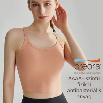 LAHN Sportos melltartó-ruha egy darabból, formázott 3/4 kosár, rögzített dupla vállpántok, Nylon/Spandex