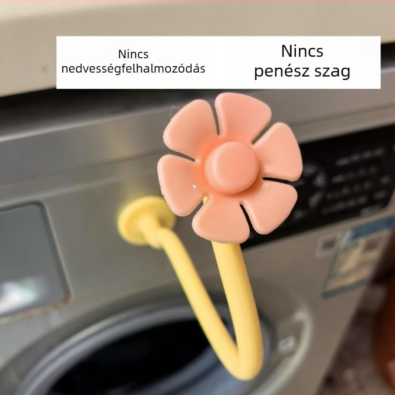 Mosógép ajtó tartó - csúszásmentes, állítható, mozgatható, telepítés nélkül, műanyag