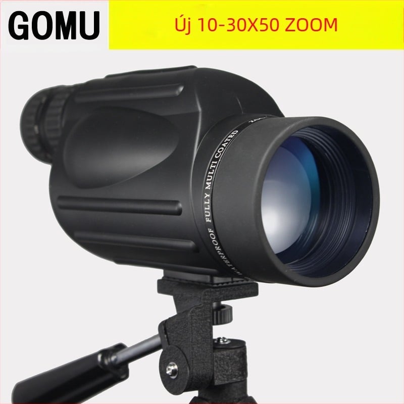 Monokuláris zoom távcső 10-30x50, nitrogénnel töltött, vízálló, alacsony fényviszonyú éjjellátás