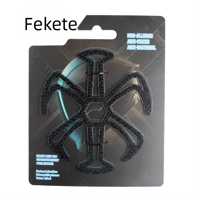Kerékpáros sisak belső párnája – lélegző szilikon párna fejmasszázs védelemmel, DRCK HROS, uniszex, egyszínű, logó nyomtatva