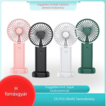 F18 kézi USB ventilátor, beépített akkumulátor 2000-4000mAh, Brushless motor, 3 lapát, zaj kevesebb mint 36 dB, üzemidő 3-6 óra.
