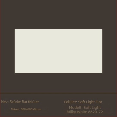 Üvegezett falicsempe belső terekhez, lágy fényű felülettel, csendes szél stílusú porcelán csempe, modell 6620-72