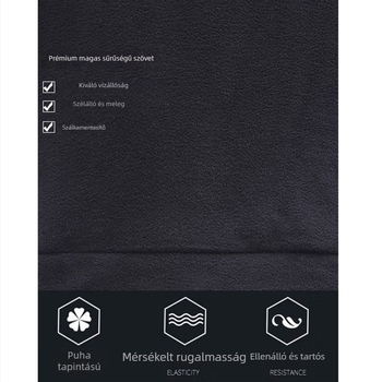 Férfi kapucnis, cipzáros polár pulóver, 96% poliészter, fleece belső réteg, laza szabás, oldalsó zsebek