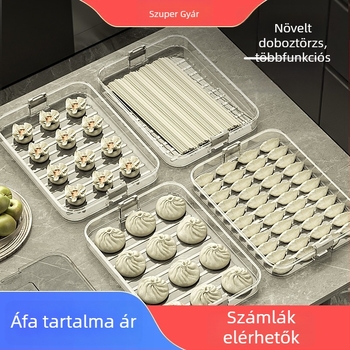 Beduo Yang – Gombóc doboz, többszintű kialakítás, zárható tárolás, hordozható, élelmiszer-minőségű műanyag