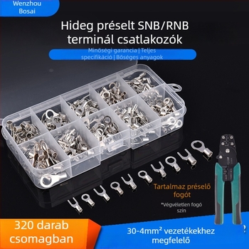 Hideg préselés terminál készlet OT/UT, kör alakú, 320 db, ZJBOSAI