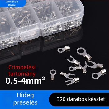 Hideg préselés terminál készlet OT/UT, kör alakú, 320 db, ZJBOSAI