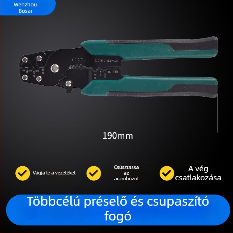 Hideg préselés terminál készlet OT/UT, kör alakú, 320 db, ZJBOSAI