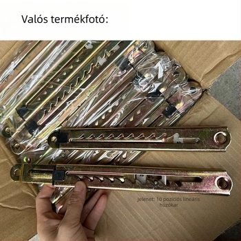 Teleszkópos magasságállító húzórúd orvosi ágyakhoz és rajztáblákhoz, vasból, sajtolással és elektroplattolással