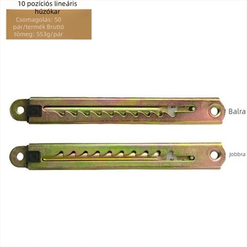 Teleszkópos magasságállító húzórúd orvosi ágyakhoz és rajztáblákhoz, vasból, sajtolással és elektroplattolással