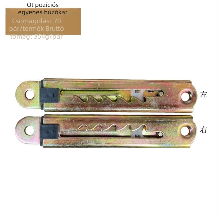 Teleszkópos magasságállító húzórúd orvosi ágyakhoz és rajztáblákhoz, vasból, sajtolással és elektroplattolással