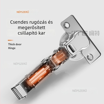 HITE szekrényajtó pánt, rozsdamentes acél, hidraulikus csillapítás, eltávolítható