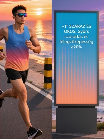 Uniszex futó mellény – gyorsan száradó, légáteresztő, 90% poliészter, nyár-tavasz-ősz