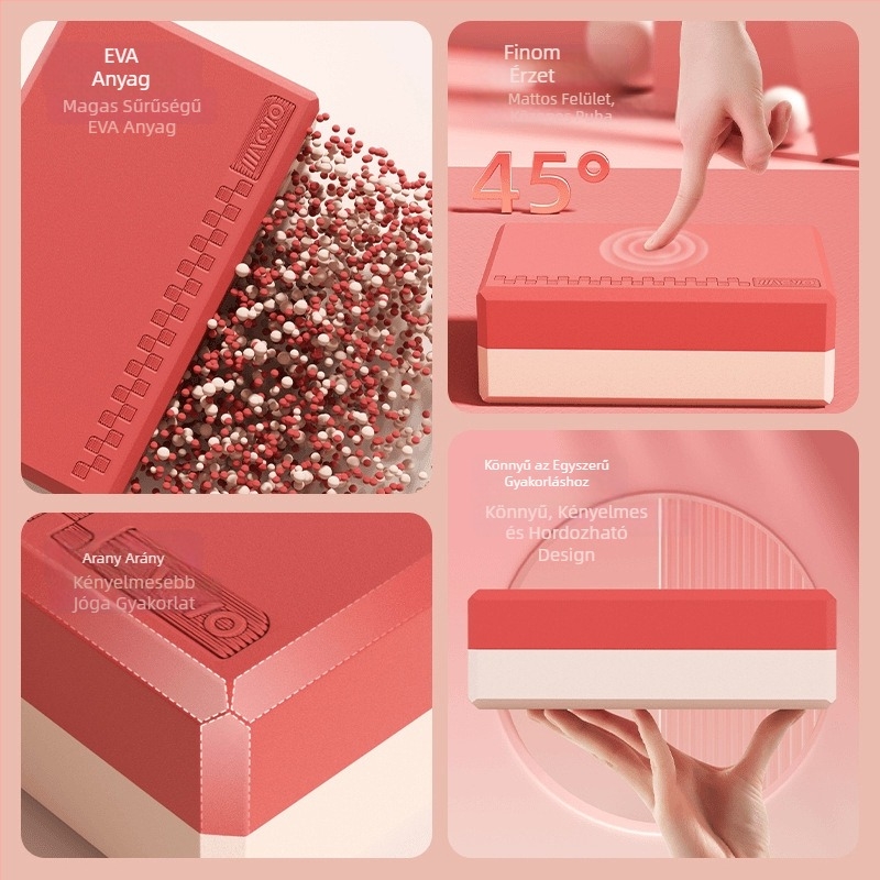 Magas sűrűségű EVA jóga blokk kezdőknek és táncnak – csúszásmentes, kopásálló