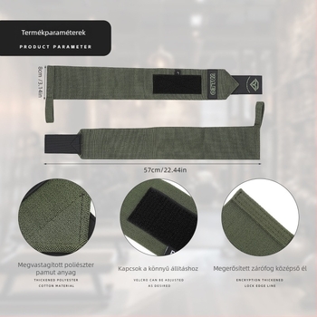 Edzéshez való ujjtámasz és csuklóvédő – csúszásmentes védő, Valeo, poliészter pamut, felnőttek